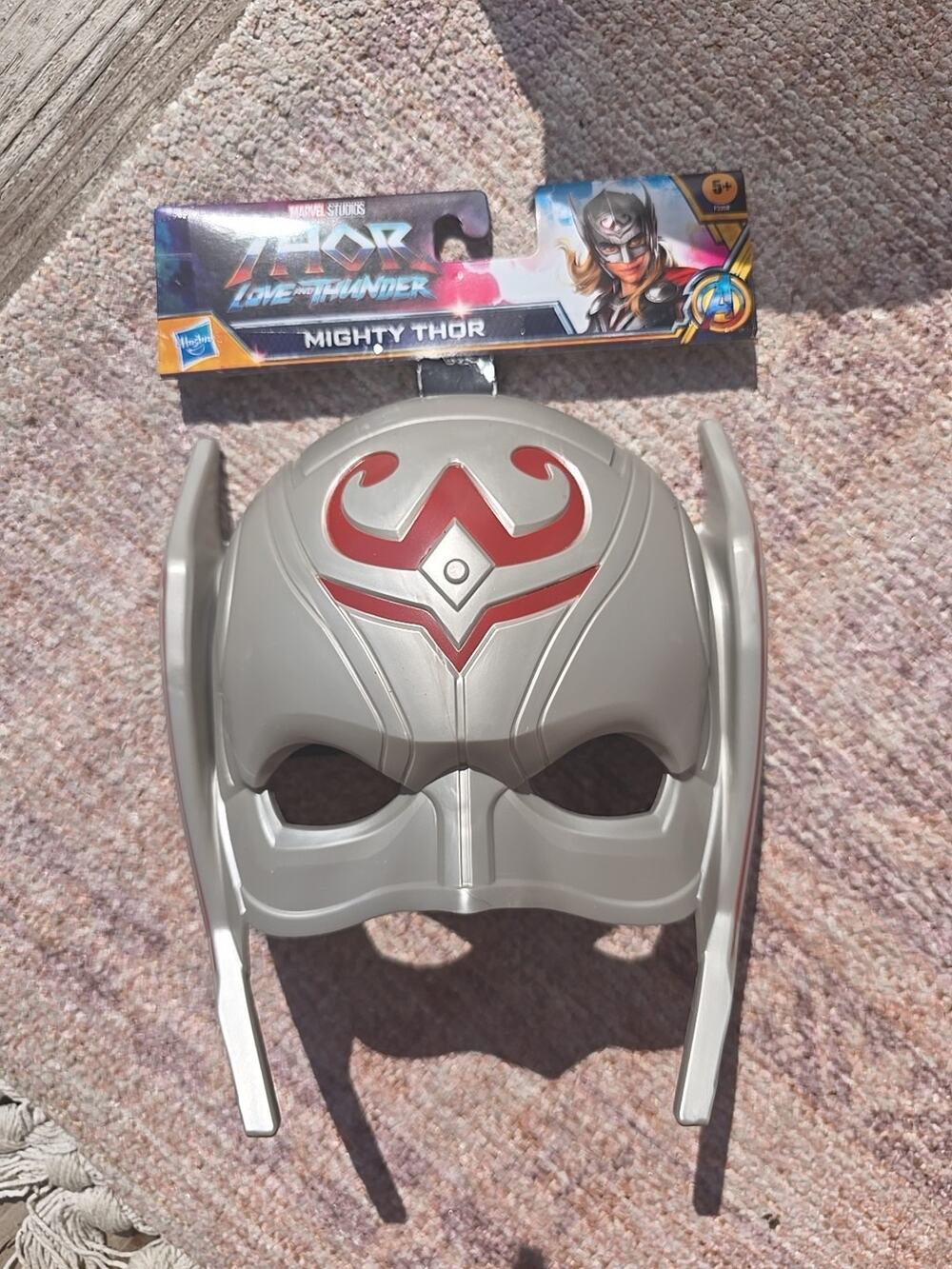 Hasbro Mighty Thor Halloween MASK Costume Cosplay 5 + Marvel Studios Adjust New